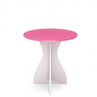 Стол круглый СВ-355 «Ниагара» (Прованс) розовый