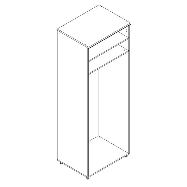 Шкаф СВ-217 «Эрика» (Сокол) феррара белый от компании «Фран мебель» – 2 фото