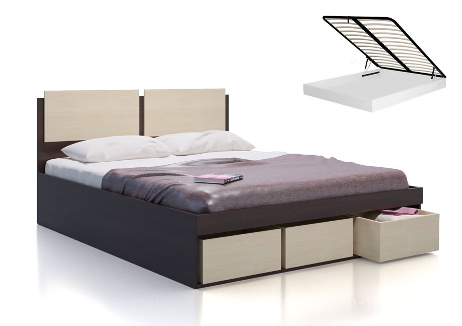 Кровать СВ-66 «Арт-Сити» (Карина) белый от компании «Фран мебель» – 1 фото