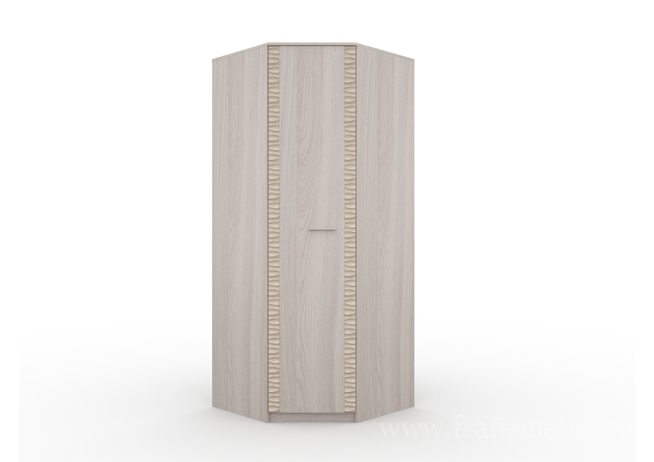 Шкаф угловой СВ-515 «Тиффани» (Диана) белый от компании «Фран мебель» – 1 фото