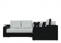 Диван угловой «Комфорт» (Нова) черный/белый белый от компании «Фран мебель» – 2 фото
