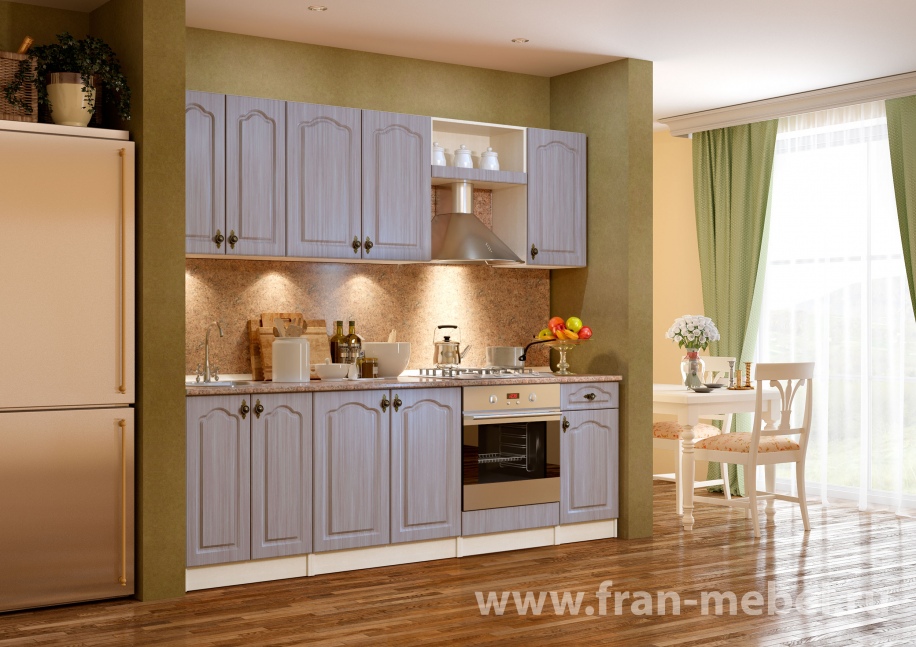 Кухня «Франческа 2» (Премьер) белый от компании «Фран мебель» – 1 фото
