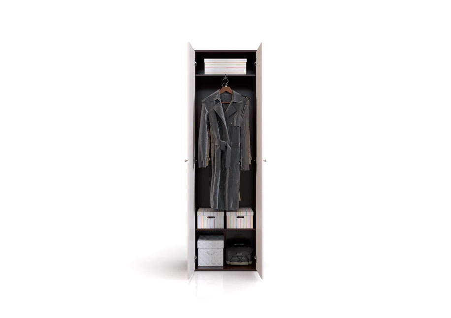 Шкаф для одежды «Восток» («Эквадор»), СВ-632 белый от компании «Фран мебель» – 2 фото