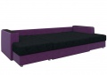 Диван «Эмир-П» (Марракеш) фиолетовый/черный белый от компании «Фран мебель» – 2 фото