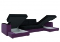 Диван «Эмир-П» (Марракеш) фиолетовый/черный белый от компании «Фран мебель» – 3 фото