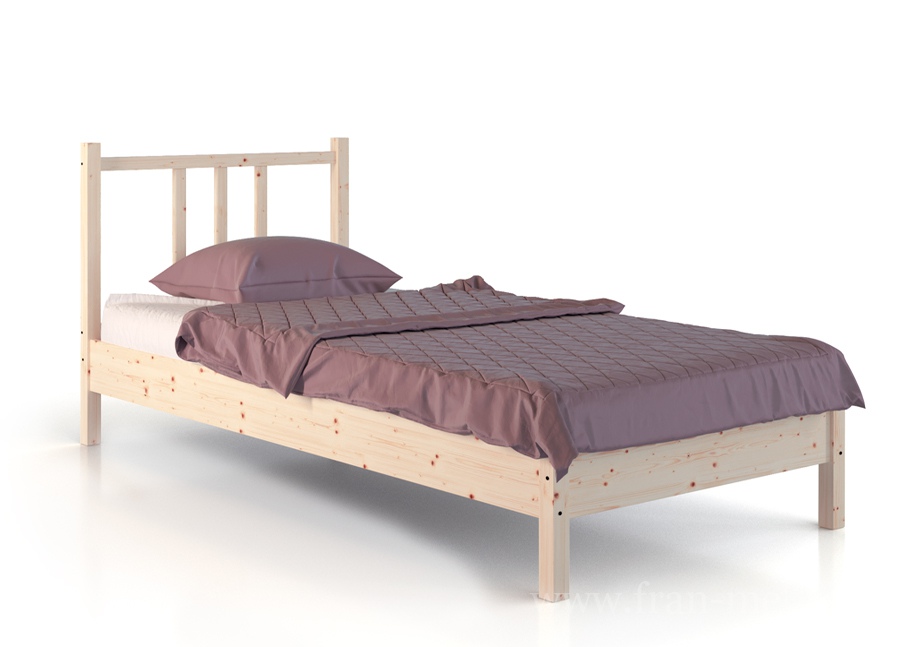 Кровать «Карелия» МС-21/3 на 900 мм белый от компании «Фран мебель» – 1 фото