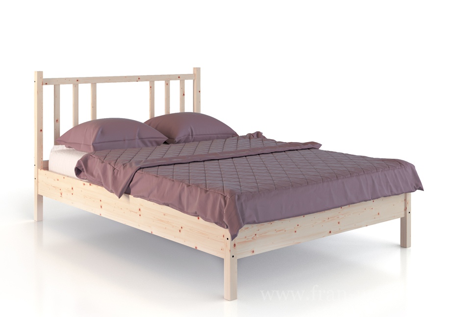 Кровать «Карелия» МС-21/1 на 1400 мм белый от компании «Фран мебель» – 1 фото