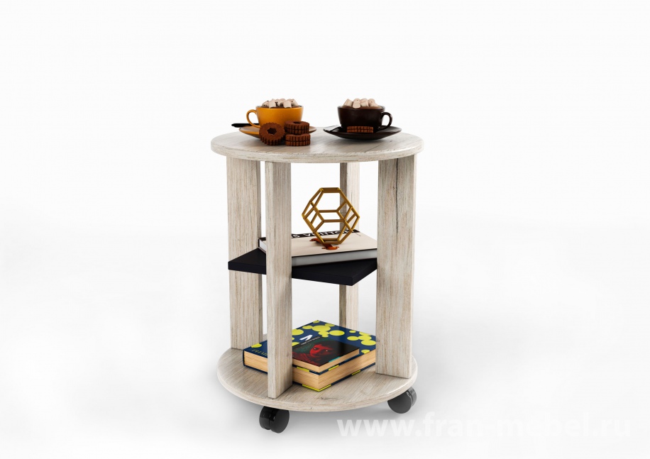 Столик кофейный «Премьера» (Рост) белый от компании «Фран мебель» – 1 фото