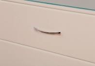 Комод на 3 ящика «Алеро» бежевый белый от компании «Фран мебель» – 4 фото