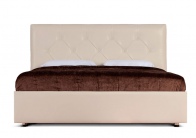 Кровать «Монблан» («Алеро») на 1600 бежевая белый от компании «Фран мебель» – 2 фото