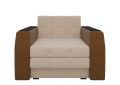 Кресло-кровать «Атланта» бежево-коричневый вельвет белый от компании «Фран мебель» – 2 фото