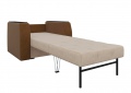 Кресло-кровать «Атланта» бежево-коричневый вельвет белый от компании «Фран мебель» – 3 фото