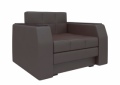 Кресло-кровать «Атланта» коричневая белый от компании «Фран мебель» – 1 фото