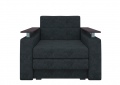 Кресло-кровать «Комфорт» черный вельвет белый от компании «Фран мебель» – 2 фото