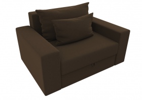 Кресло-кровать «Комфорт» коричневый вельвет