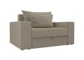 Кресло-кровать «Комфорт» бежевый вельвет белый от компании «Фран мебель» – 2 фото