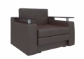 Кресло-кровать «Комфорт» коричневая белый от компании «Фран мебель» – 1 фото