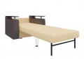 Кресло-кровать «Комфорт» бежево-коричневая белый от компании «Фран мебель» – 3 фото