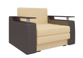 Кресло-кровать «Комфорт» бежево-коричневая