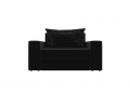 Кресло «Мэдисон» черный вельвет белый от компании «Фран мебель» – 3 фото
