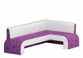 Кухонный диван «Кармен» фиолетовый белый от компании «Фран мебель» – 1 фото