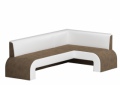 Кухонный диван «Кармен» коричневый белый от компании «Фран мебель» – 1 фото
