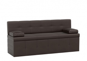 Кухонный диван «Лео» коричневый