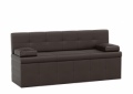 Кухонный диван «Лео» коричневый белый от компании «Фран мебель» – 1 фото