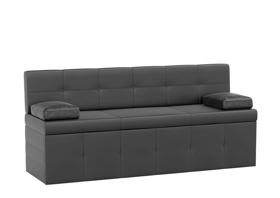 Кухонный диван «Лео» черный белый от компании «Фран мебель» – 1 фото