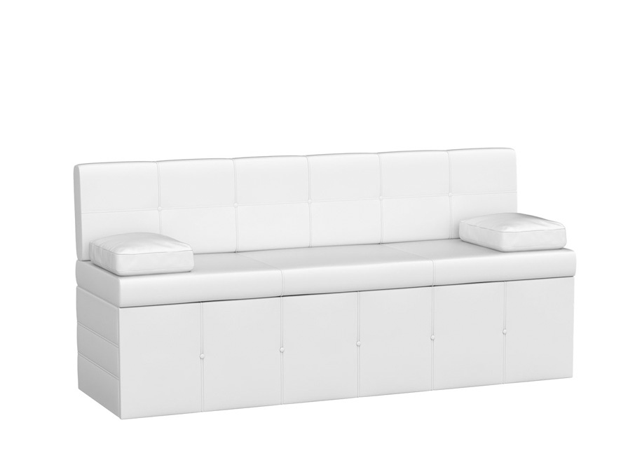Кухонный диван «Лео» белый белый от компании «Фран мебель» – 1 фото
