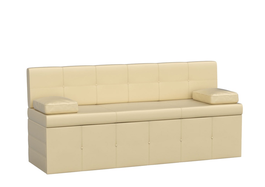 Кухонный диван «Лео» бежевый белый от компании «Фран мебель» – 1 фото