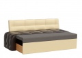 Кухонный диван «Люксор» коричнево-бежевый белый от компании «Фран мебель» – 2 фото