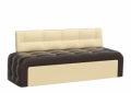 Кухонный диван «Люксор» коричнево-бежевый белый от компании «Фран мебель» – 1 фото