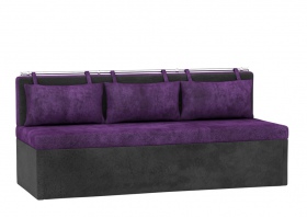 Кухонный диван «Метро» фиолетово-черный