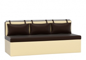 Кухонный диван «Метро» коричнево-бежевый
