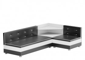 Кухонный диван «Милан» черный
