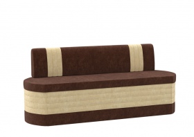 Кухонный диван «Токио» коричнево-бежевый вельвет