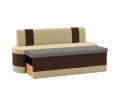 Кухонный диван «Токио» бежево-коричневый вельвет белый от компании «Фран мебель» – 2 фото