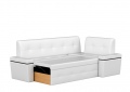 Кухонный угловой диван «Деметра» белый белый от компании «Фран мебель» – 2 фото