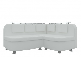 Кухонный угловой диван «Уют-2» белый