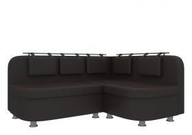 Кухонный угловой диван «Уют-2» коричневый