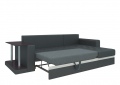Угловой диван «Атланта М» черный белый от компании «Фран мебель» – 2 фото