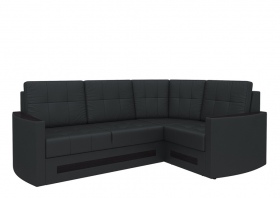 Угловой диван «Белла» черный