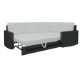 Угловой диван «Белла» бело-черный белый от компании «Фран мебель» – 2 фото