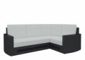 Угловой диван «Белла» бело-черный белый от компании «Фран мебель» – 1 фото
