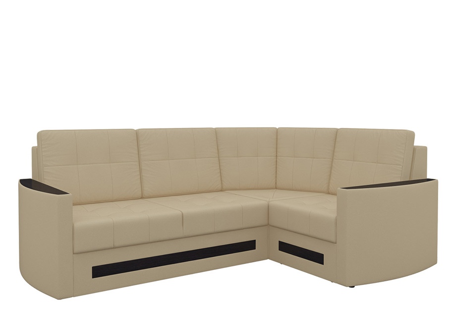Угловой диван «Белла» бежевый белый от компании «Фран мебель» – 1 фото