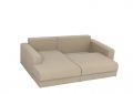 Угловой диван «Майами» бежевая рогожка белый от компании «Фран мебель» – 2 фото