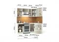 Кухня «Барбара 7» (Бела) черный/оранж белый от компании «Фран мебель» – 3 фото