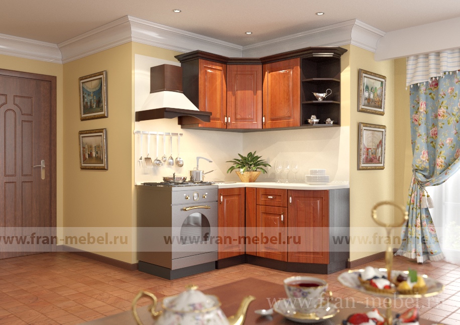 Кухня «Классика» (Идея) угловая левая белый от компании «Фран мебель» – 1 фото