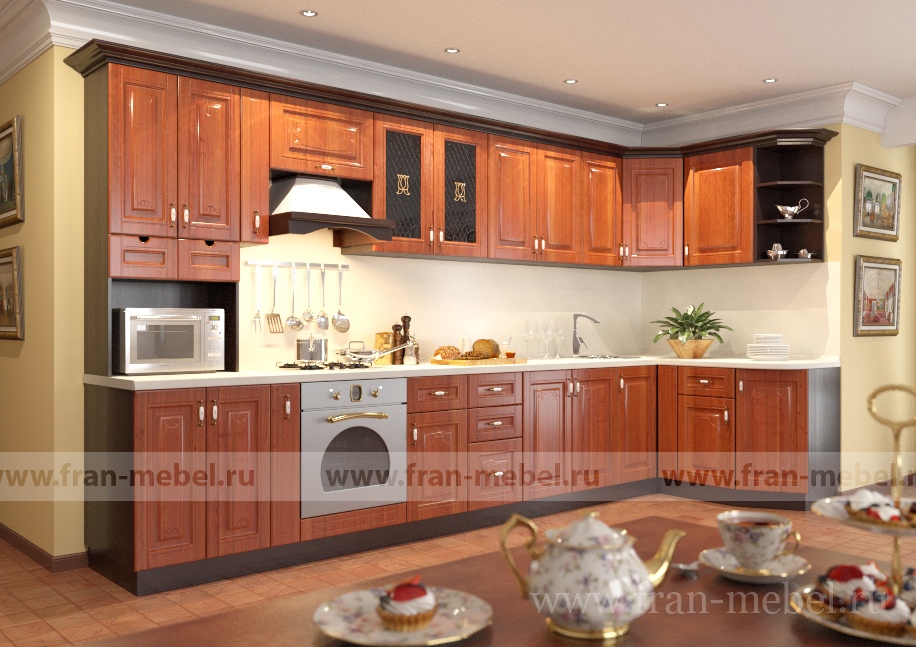 Кухня «Классика 5» (Идея) угловая левая белый от компании «Фран мебель» – 1 фото